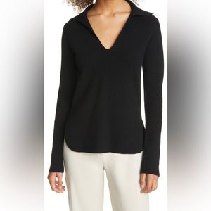 Vince Polo Sweater size L in black